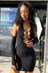 Buffy Hallow Out Halter Dress With Gloves Dress EDGE